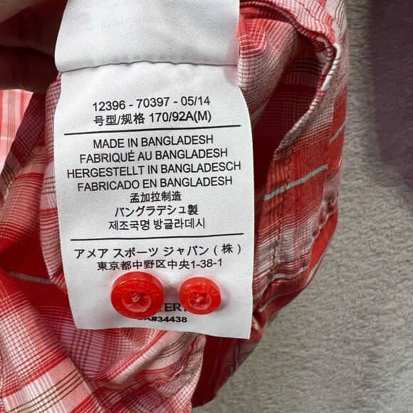 Arc'Teryx Shirt Womens Medium Melodie Plaid Red Long Sleeve Outdoor Trail - Picture 11 of 13